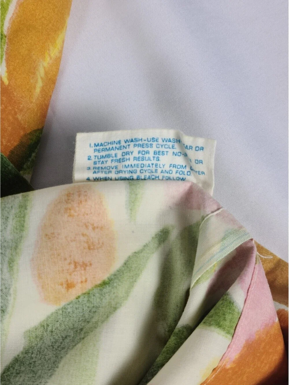 Cannon Yellow Floral Standard Size Pillowcase Pair Stay Fresh Percale